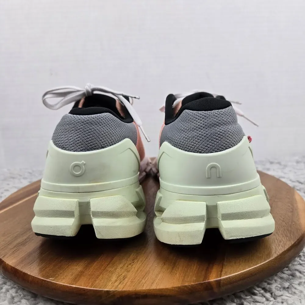 On Running Womens 10 Cloudflyer 4 Peach Aloe Athletic Casual Daily Running Shoe - Picture 2 of 13